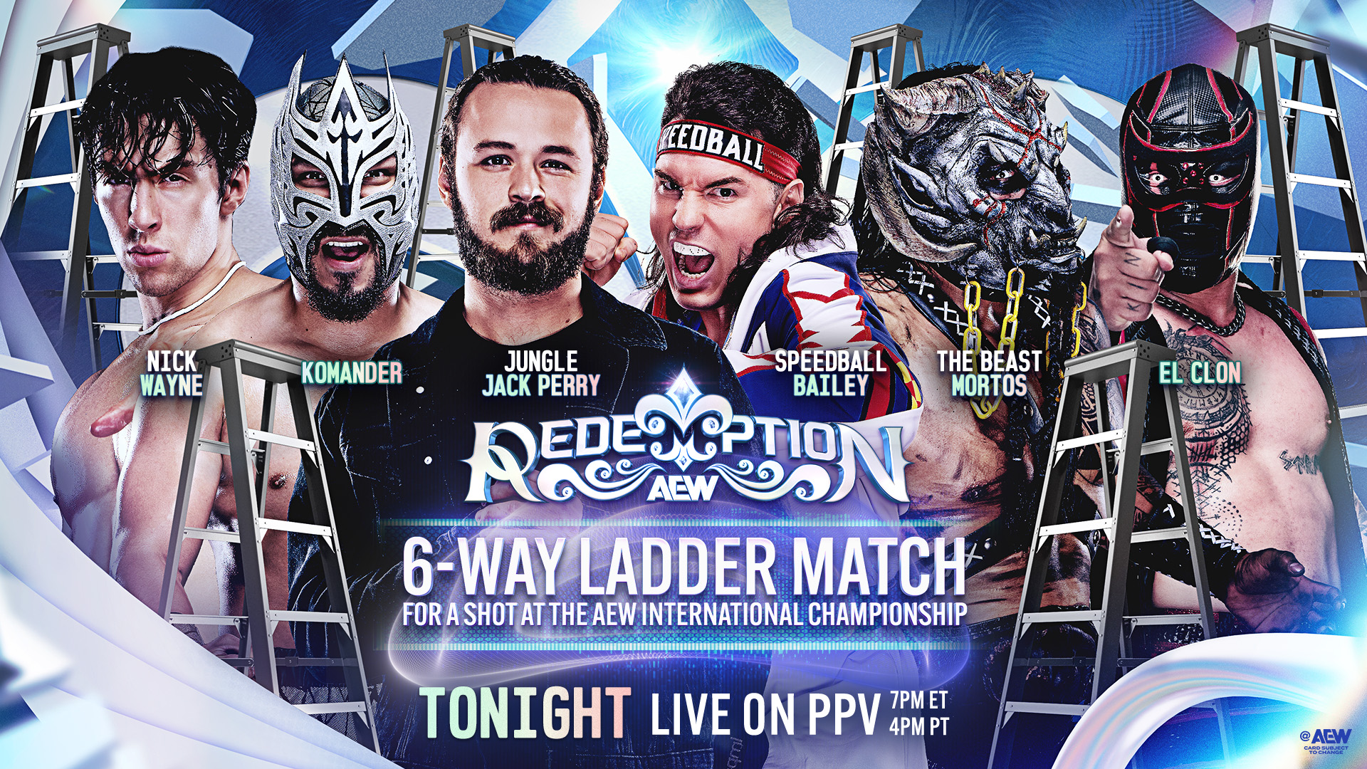 Six-way ladder match at AEW Redemption