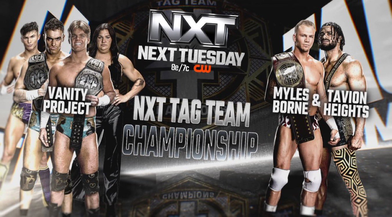 NXT Tag Team titles set for next week