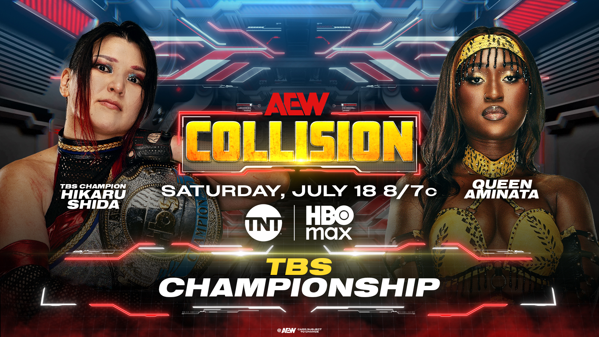 Hikaru Shida vs. Queen Aminata for the AEW TBS Championship on Collision
