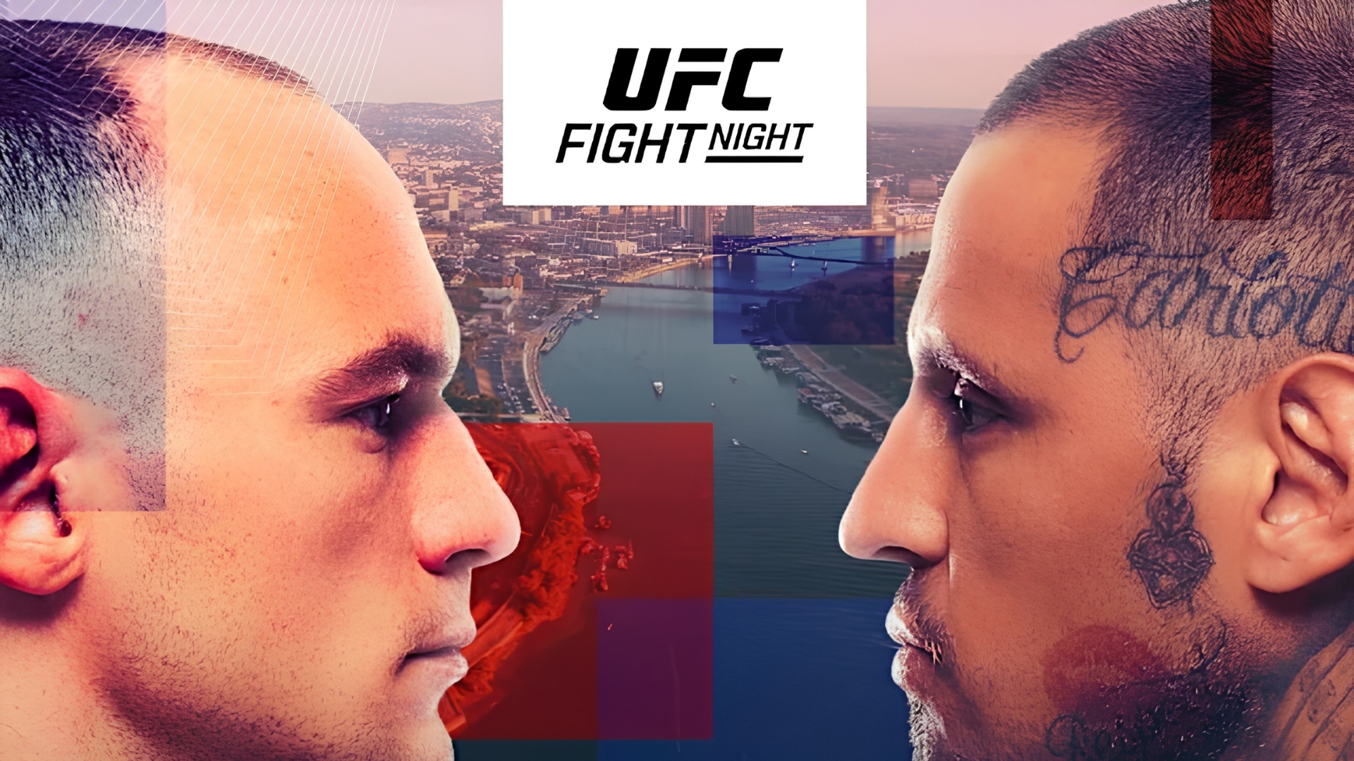 UFC Fight Night Medic vs Rodriguez Main Event Poster Face to Face