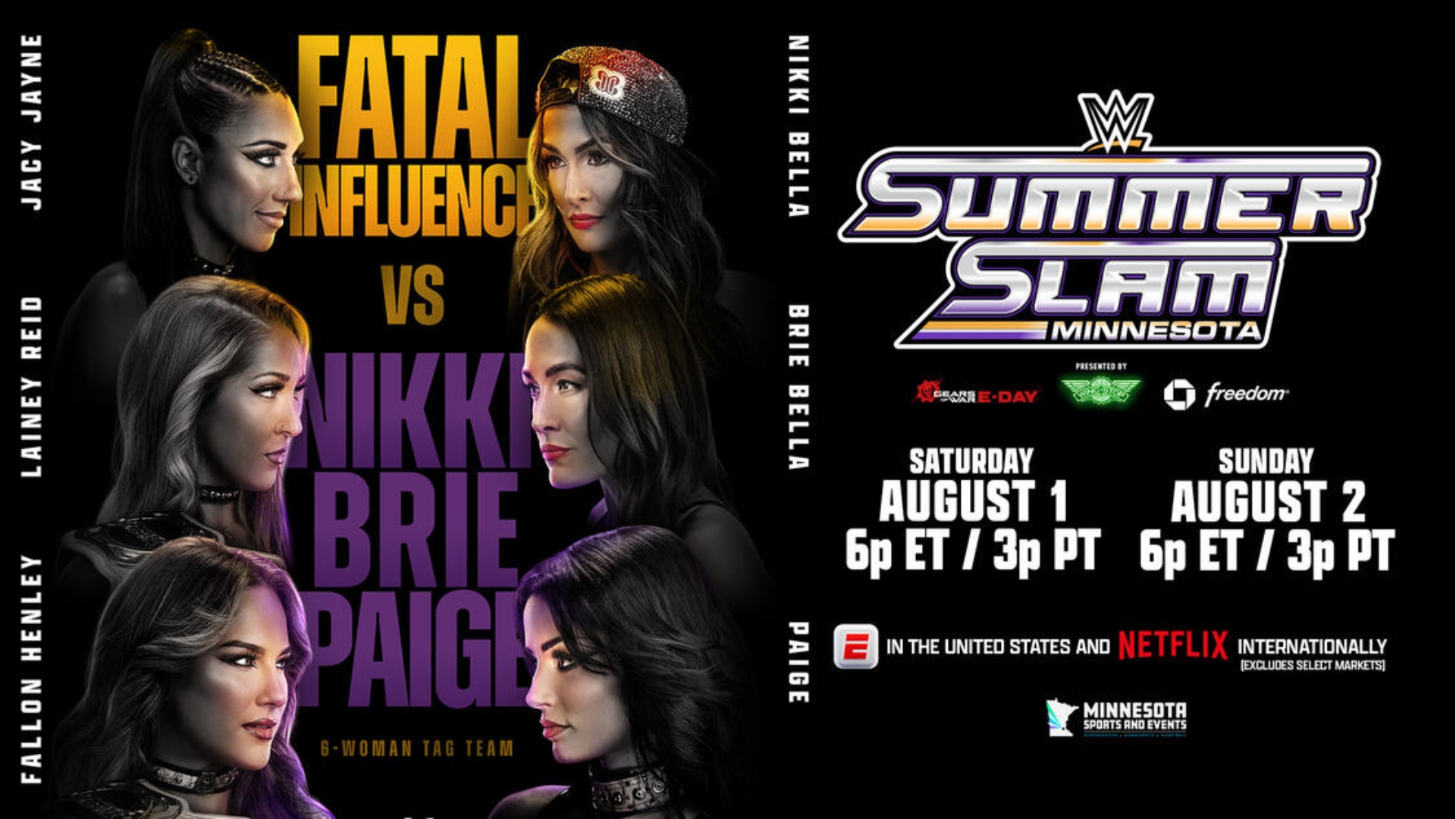 WWE SummerSlam 2026 6 Woman Tag Team Match