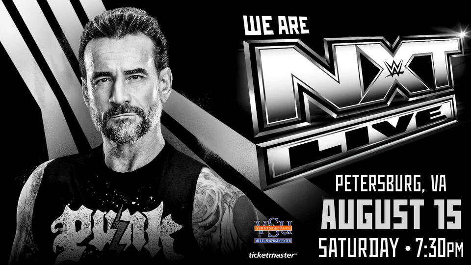 NXT live event CM Punk August 15, 2026