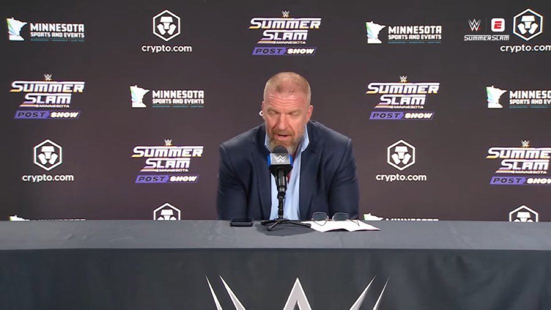 Triple H takes questions following WWE SummerSlam 2026 night one