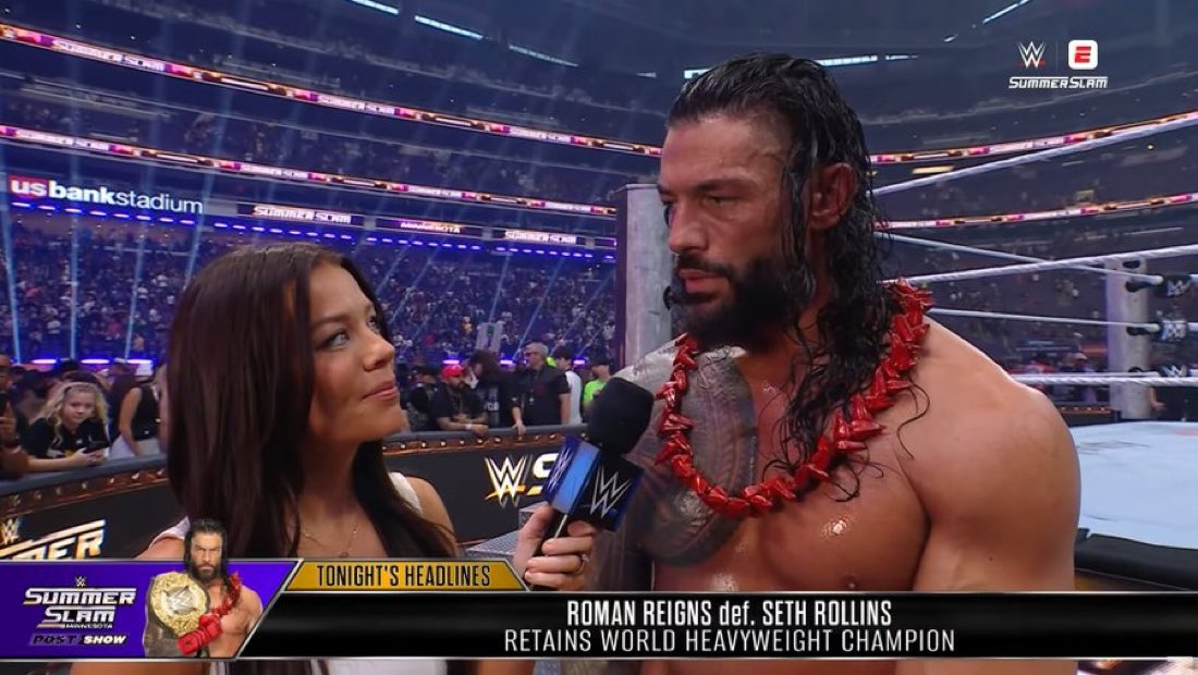 Roman Reigns speaks following WWE SummerSlam 2026