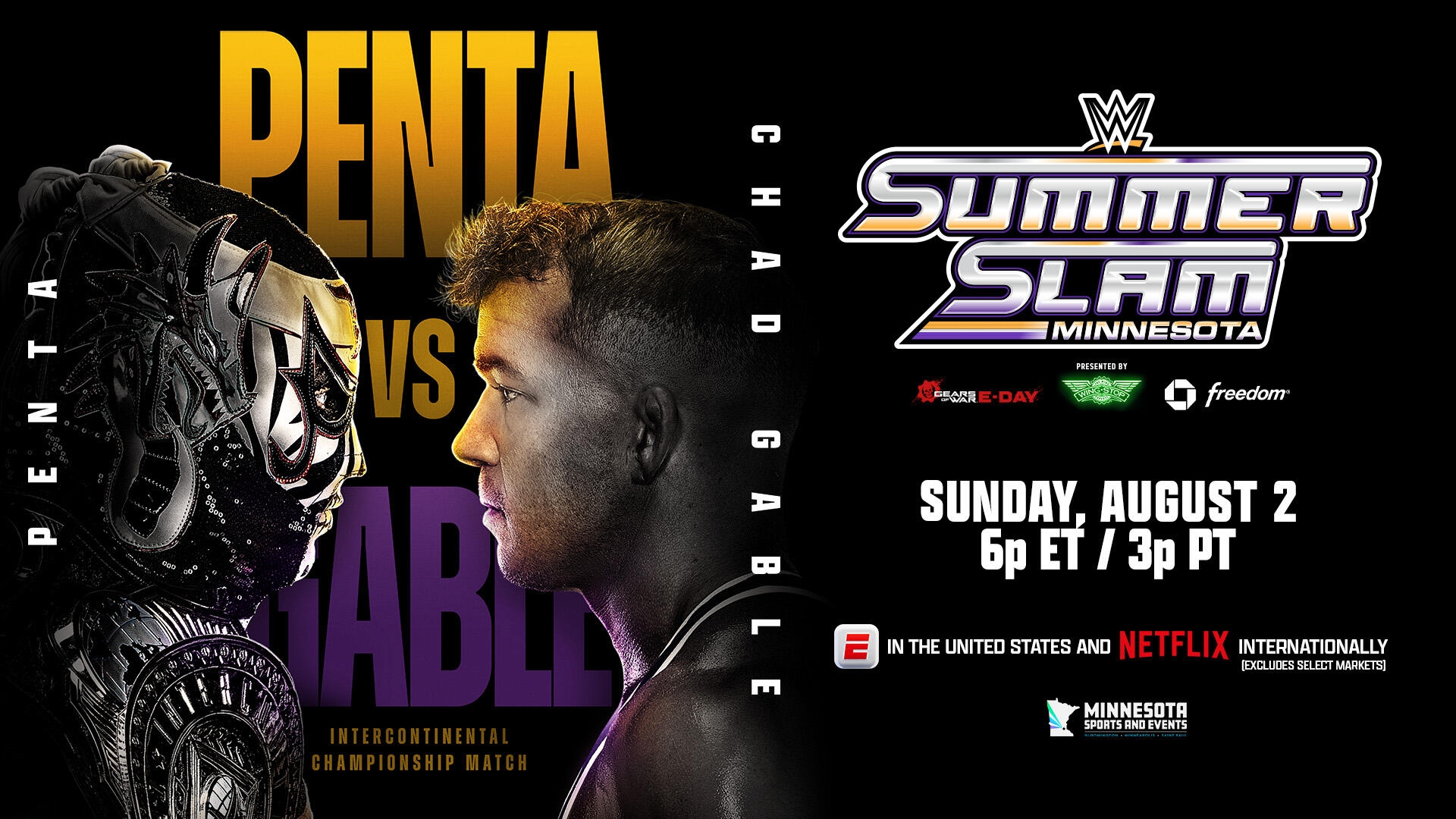 WWE SummerSlam 2026 Penta vs Chad Gable