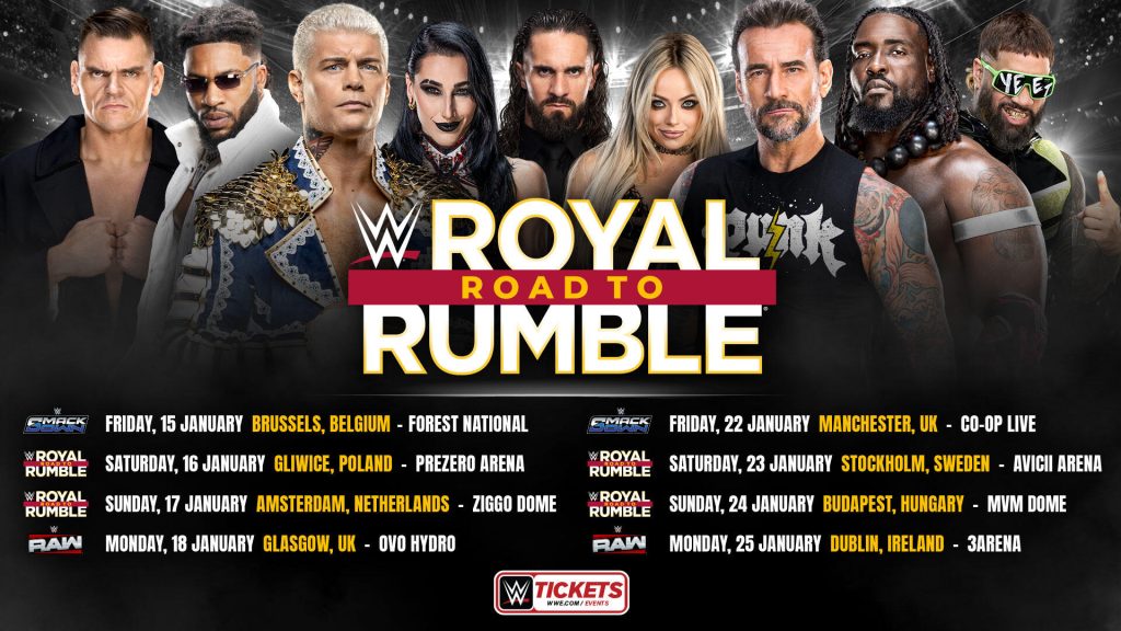 WWE European tour schedule